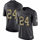 Nike Bears 24 Jordan Howard Anthracite Salute To Service Limited Jersey Dzhi,baseball caps,new era cap wholesale,wholesale hats